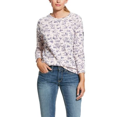 Bluzy Damskie Ariat Ready Głęboka Różowe Niebieskie | PL-305108