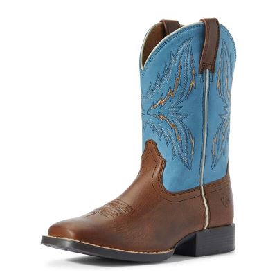 Buty Kowbojki Dziecięce Ariat Arena Rebound Brązowe | PL-119795