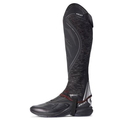 Half Chaps Męskie Ariat Ascent Half Chap Czarne Czerwone | PL-091287