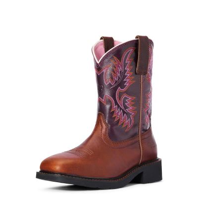 Kozaki Robocze Damskie Ariat Krista Steel Metalowym Ciemny Brązowe | PL-934302